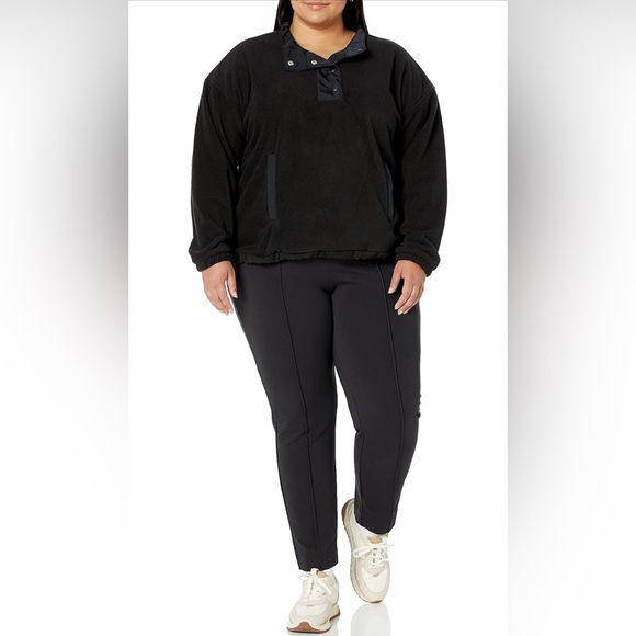 NWT Amazon Essential Women’s Relaxed Fit  Microfleece High Neck Black Pu… - Picture 7 of 9